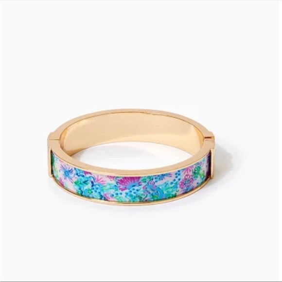 Lilly Pulitzer Mandevilla Baby Paradise Petals GWP Photodome Bangle - Picture 1 of 5